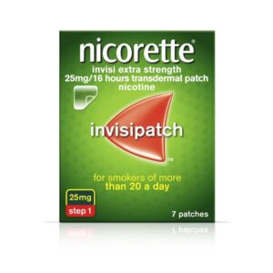 Nicorette Invisipatch Extra Strength 25mg STEP 1 - 7 Patches