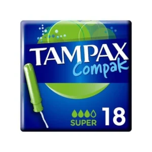 TAMPAX COMPAK SUPER GREEN 18S